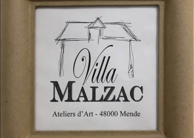 Affichette de la Villa Malzac